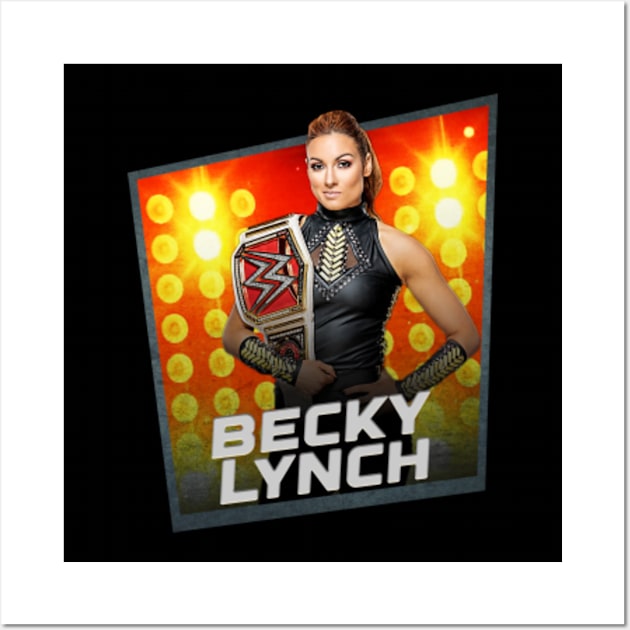 Becky Lynch/////Card Game Concept Design Wall Art by NYOLONG.ART